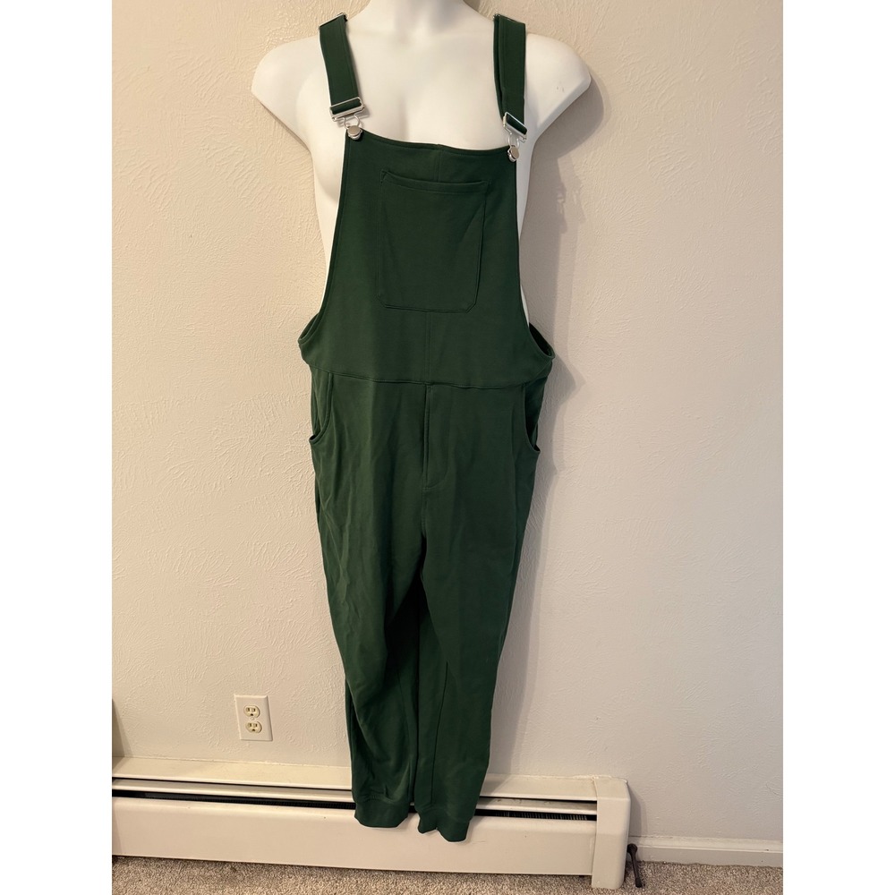 Swoveralls Brooklyn Green Organic Cotton Sweatpant Overalls Joggers Size M